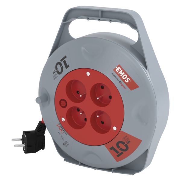 EMOS PVC Naviják 4z/10m 1,0mm, IP20 1908141001
