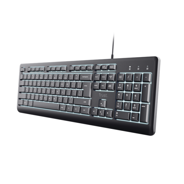 TRUST Primo Illuminated/Drôtové USB-C/CZ/SK/Čierna 26288
