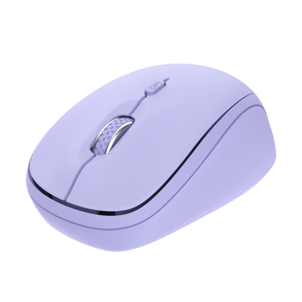 TRUST Yvi+ Multi-Device/Kancelárska/Optická/1 600 DPI/USB+BT/Fialová 25583