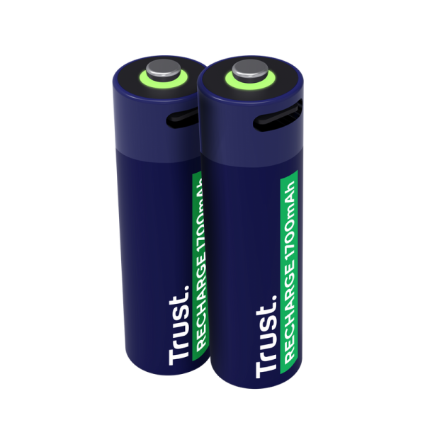 TRUST USB-C RECHARGEABLE BATTERIES 2P - AA 25584