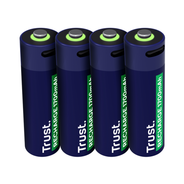 TRUST USB-C RECHARGEABLE BATTERIES 4P - AA 25631