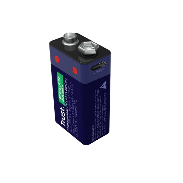 TRUST USB-C RECHARGEABLE BATTERY - 9V 25745