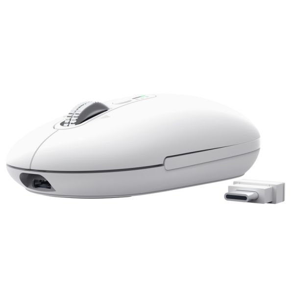 Trust Seron Slim/Kancelárska/Optická/3 200 DPI/USB+BT/Biela 26019