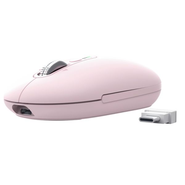 Trust Seron Slim/Kancelárska/Optická/3 200 DPI/USB+BT/Ružová 26206