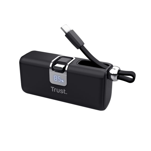 TRUST PACTO 5000 PD POCKET POWERBANK BLK 26104