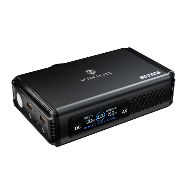Batériový generátor Viking VALI150/batéria 148Wh/Output:1xAC,2xUSB-A,2xDC5521/ LED svítidlo VALI150