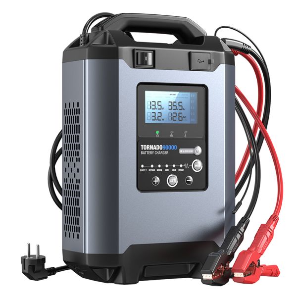 TOPDON Nabíjačka autobatérie Tornado 90000/Príkon 1600W max/20-2800Ah/Pre 12V a 24V/5-90A/11-31V TOPT90