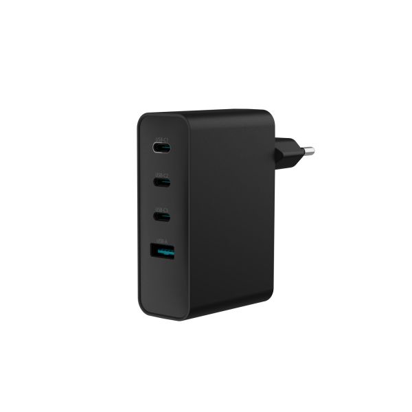 Univerzálna USB nabíjačka Natec GaN 100W, 3X USB-C, 1X USB-A, čierna NUC-2234