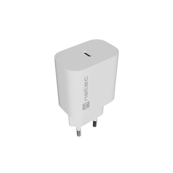 Univerzálna nabíjačka Natec RIBERA 20W, 1X USB-C, biela NUC-2394