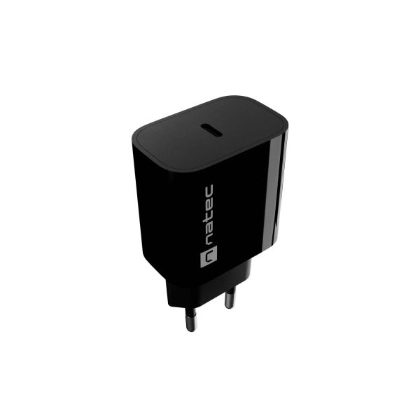 Univerzálna nabíjačka Natec RIBERA 20W, 1X USB-C, čierna NUC-2395