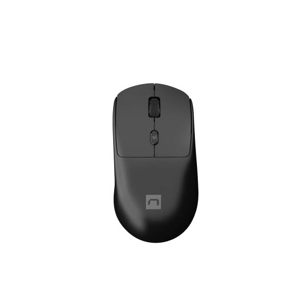 Laserová bezdrôtová myš Natec HAWK 2/Kancelárska/Laserová/3 200 DPI/Bezdrôtové USB/Čierna NMY-2388