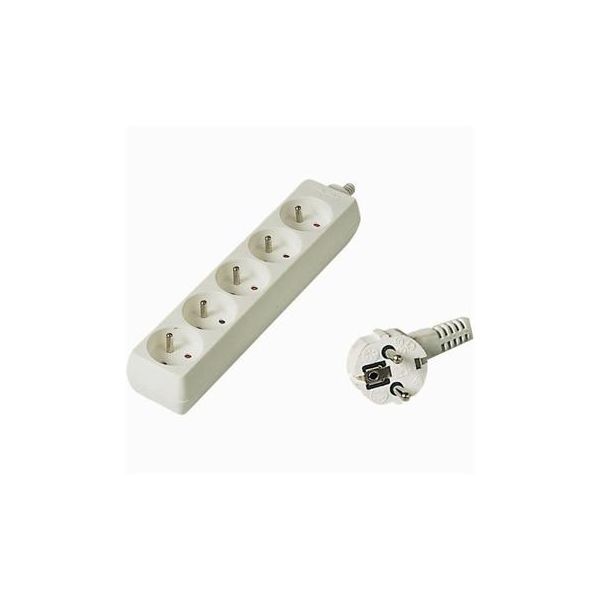 Predlžovací prívod 230V, 10m, 5 zásuviek pp5-10