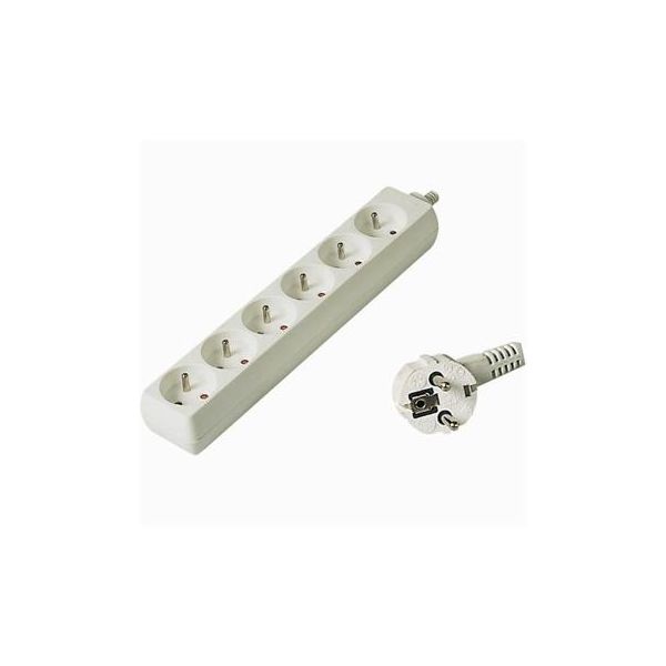 Predlžovací prívod 230V, 10m, 6 zásuviek pp6-10