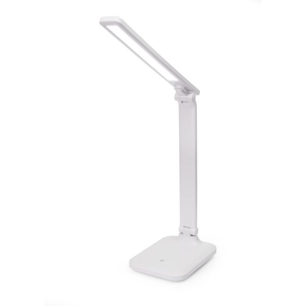 Platinet PDL194W stolná LED lampa Remus 5W stmievateľná, dotykové ovládanie, USB port, biela PLADLL194BL