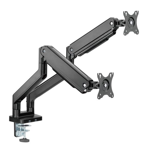 Držiak monitora Brateck LDT60-C024 dve ramená vedľa seba mechanická pružina Heavy Duty BRLDT60C024
