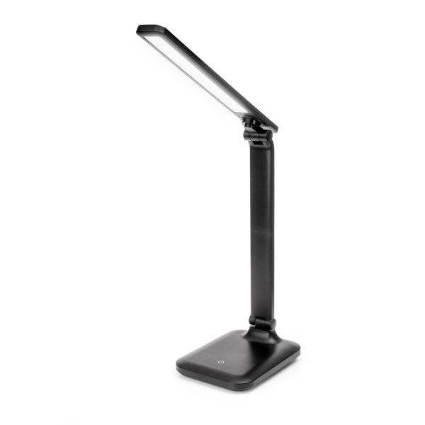 Platinet PDL194B stolná LED lampa Remus 5W stmievateľná, dotykové ovládanie, USB port, čierna PLADLL194N