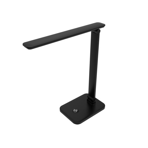 Platinet PDL6731B stolná LED lampa 5W stmievateľná, integrovaná batéria 6000mAh, USB port, čierna PLADLL6731N