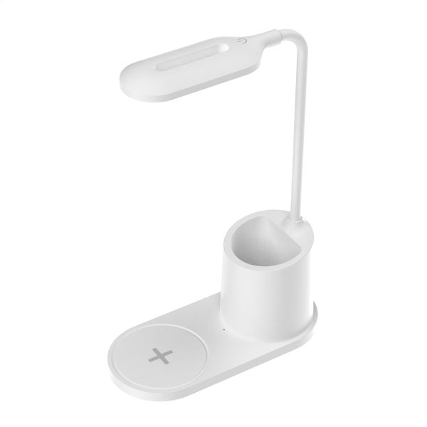 Platinet PDL1930W stolná LED lampa 3W stmievateľná, bezdrôtové nabíjanie, biela PLADLL1930BL
