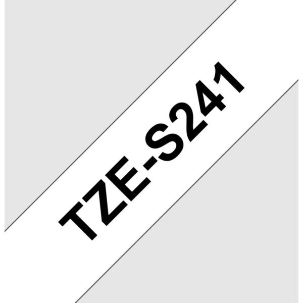TZE-S241, biela/čierna, 18mm TZES241