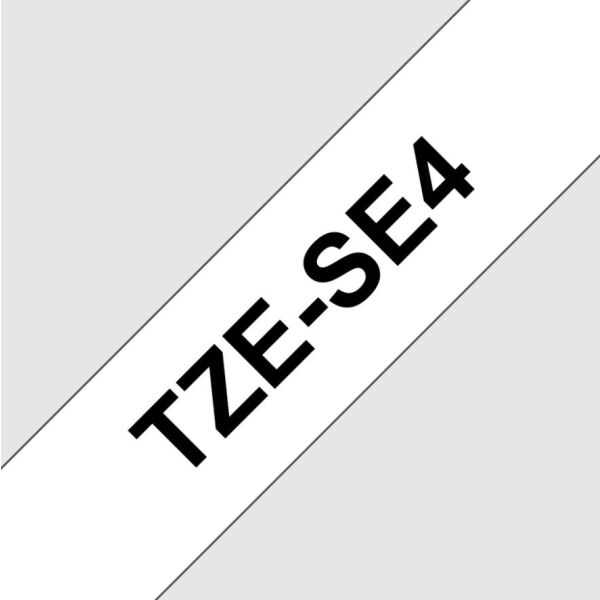 TZE-SE4, biela / čierna - security tape TZESE4