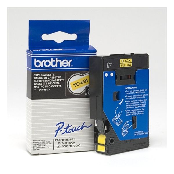 TC-691 žltá / čierna, 9mm TC691