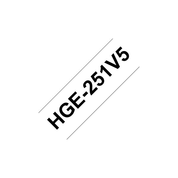 HGE-251, biela / čierna, 24 mm HGE251V5