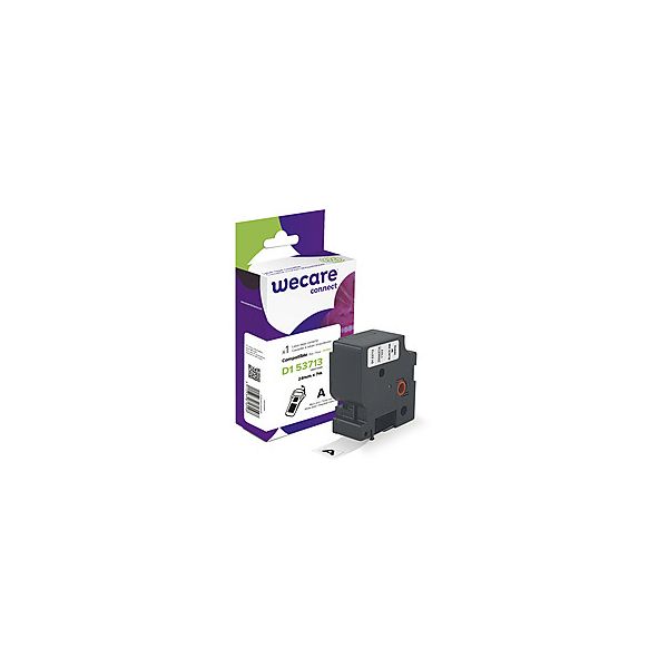 WECARE ARMOR páska kompatibilná s DYMO S0720930, Black/White, 24mm*7m K80013W4