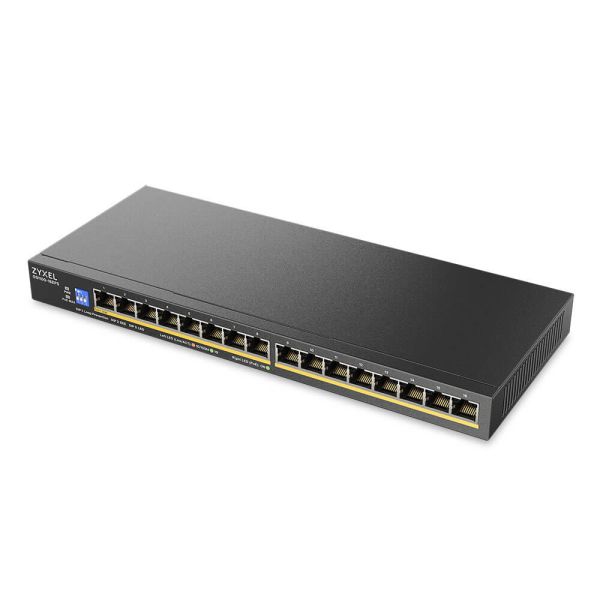 ZYXEL 16xGb unmanaged switch GS1100-16EPS PoE+ GS1100-16EPS-EU0101F