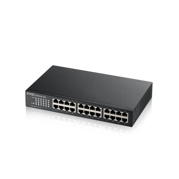 ZYXEL 24xGb fanless rack switch GS1100-24E v4 GS1100-24E-EU0104F