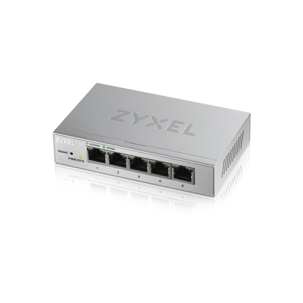 ZyXEL GS1200-5, 5 Port Gigabit webmanaged Switch GS1200-5-EU0101F