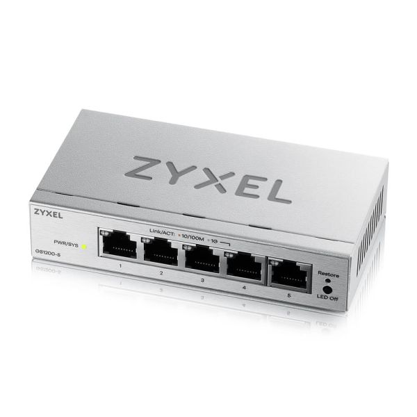 ZYXEL GS1200-5V3, 5 Port Gigabit webmanaged Switch GS1200-5V3-EU0101F