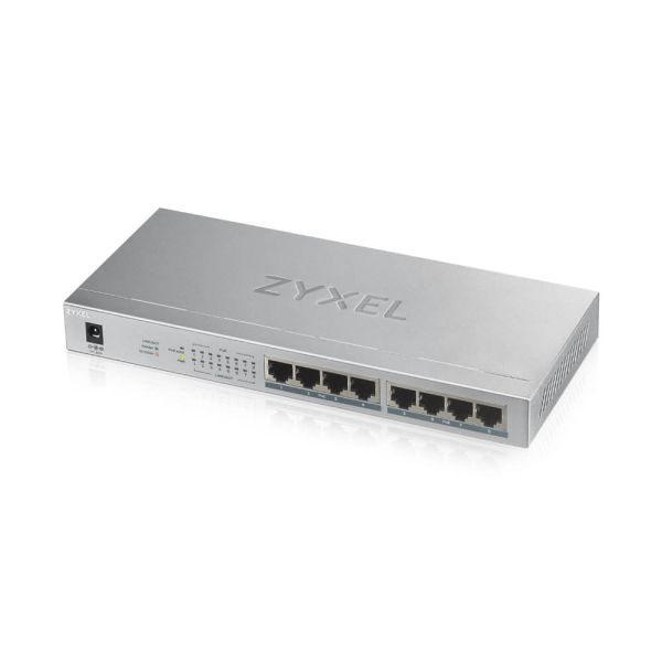 Zyxel GS1008-HP, 8 Port Gigabit PoE+ unmanaged desktop Switch, 8 x PoE, 60 Watt GS1008HP-EU0101F