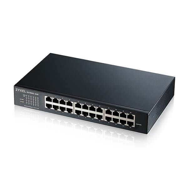ZYXEL 24xGb IPv6 fanless smart swtch GS1900-24E v3 GS1900-24E-EU0103F