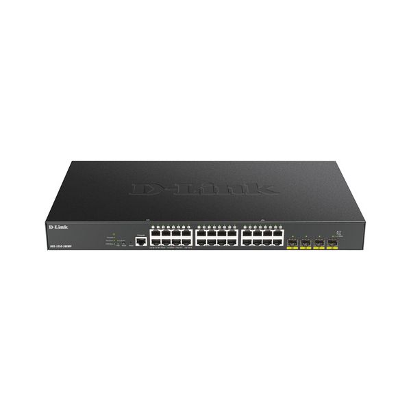 D-Link DGS-1250-28XMP/E 24-port Gigabit PoE Smart Managed Switch with 4x 10G SFP+ ports, 370Watts DGS-1250-28XMP/E