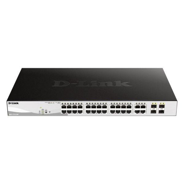 D-Link DGS-1210-24P, 24 PoE 10/100/1000 Base-T port + 4 TP/SFP Combo Ports DGS-1210-24P/E