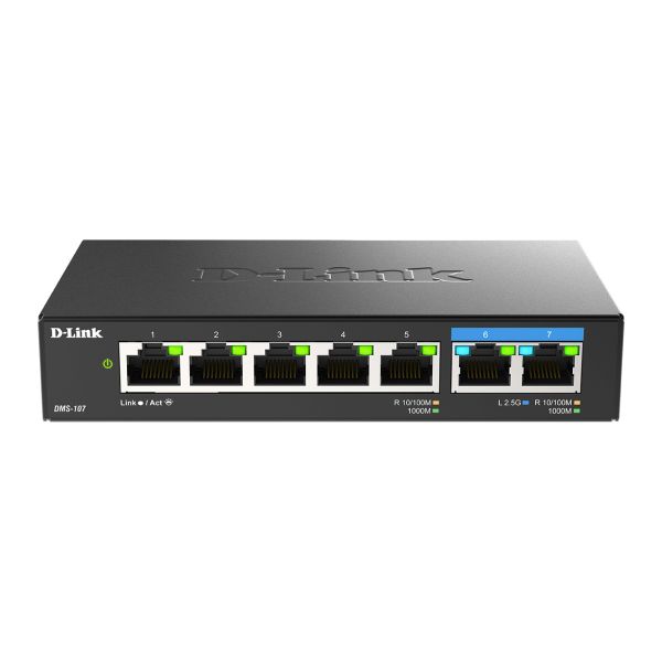 D-Link DMS-107/E 7-Port Multi-Gigabit Unmanaged Switch DMS-107/E