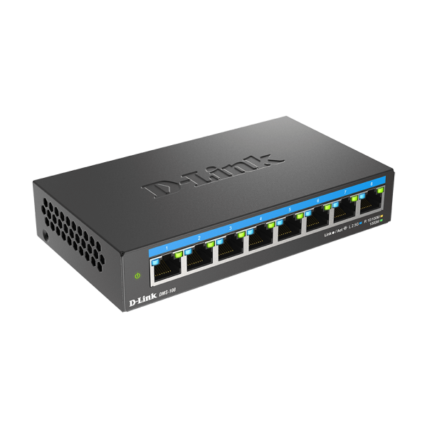 D-Link DMS-108/E 8-port 2.5G Multi-Gigabit QoS IGMP Snooping Switch DMS-108/E