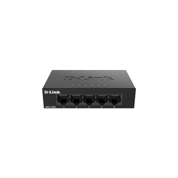 D-Link DGS-105GL Kovový 5-portový Gigabit stolný switch DGS-105GL/E