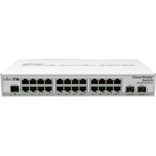 Mikrotik CRS326-24G-2S+IN, 24port GB cloud router switch CRS326-24G-2S+IN