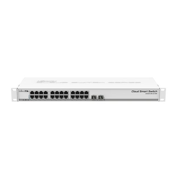 MikroTik CSS326-24G-2S+RM,24port cloud switch CSS326-24G-2S+RM
