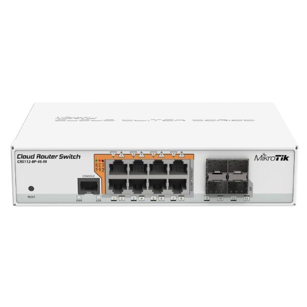 MikroTik CRS112-8P-4S-IN Cloud Router Switch CRS112-8P-4S-IN