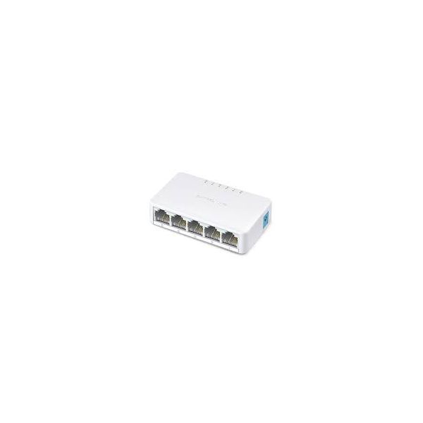 Mercusys MS105 5x10/100 mini desktop switch, plastic case MS105