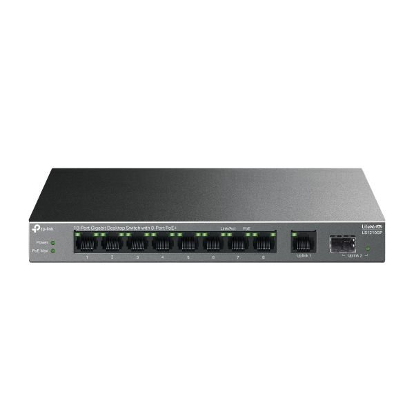 TP-Link LS1210GP10xGb (8xGb POE+) Desktop switch LS1210GP