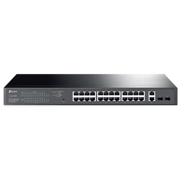TP-Link TL-SG1428PE 24xGb POE+ 250W, 2xGb nonPOE, 2xSFP rack switch TL-SG1428PE