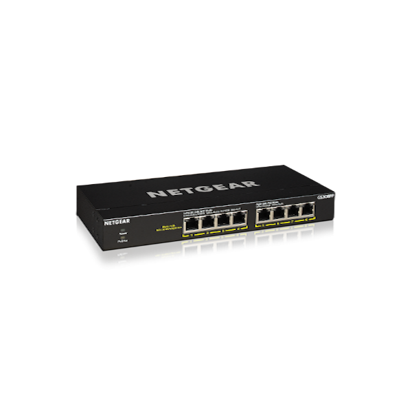NETGEAR 8PT GE UNMANAGED SWCH W/POE/POE+ GS308PP-100EUS
