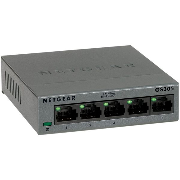 NETGEAR 5PT GE UNMANAGED SW METAL LP, GS305 GS305-300PES