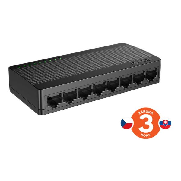 Tenda SG108M - 8x Gigabit Desktop Ethernet Mini Switch, rýchlosti 10/100/1000 Mb/s, 16Gb/s 75011971
