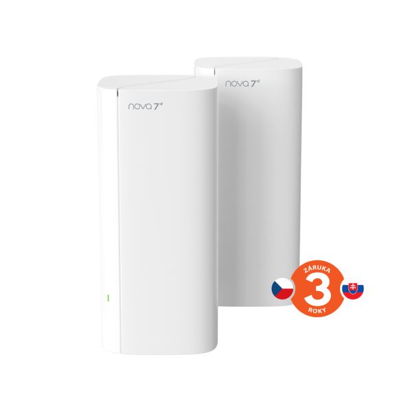 Tenda Nova ME3 Pro (2-pack) WiFi7 BE3600 Mesh Gigabit systém, 6x GLAN/GWAN, WPA3, VPN, SK app 75012057
