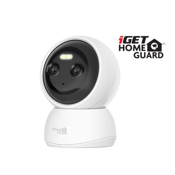 iGET HGWIP222 - WiFi Dual Lens 2K IP kamera s LED + IR nočným videním, zvuk, otočná, SK aplikácia 75020568