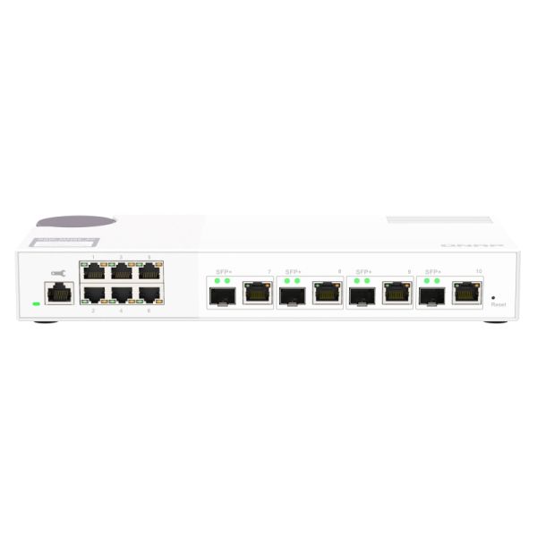 QNAP riadený switch QSW-M2106-4C (6x 2,5GbE RJ45 a 4x kombinované 10GbE SFP+ / 10GbE RJ-45) QSW-M2106-4C